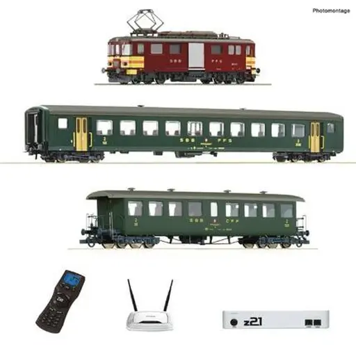 [RO51339] Coffret de départ numérique sonore Z21 des CFF (3 Rails) - ROCO 51339