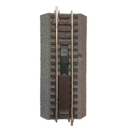 [RO42519] Rail Droit G 1/2 de dételage Traverses Bois - 115mm - ROCO 42519  - HO 1/87 - Code 83 [ROCO LINE]