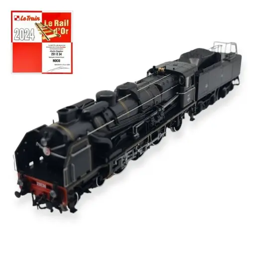 [RO70039] Locomotive à vapeur 231 E 34 - Roco 70039 - HO 1/87 - SNCF - Ep III - Analogique - 2R