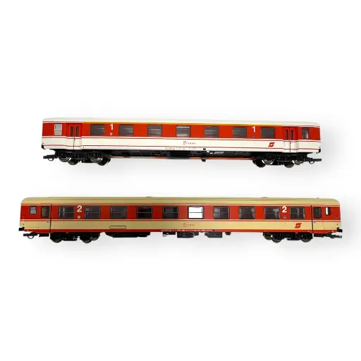 [RO6200078] Coffret de 2 voitures du train "Arlberg-Express" - Roco 6200078 - ÖBB - HO 1/87 - EP. IV - 2R