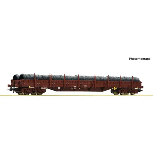 [RO6600184] Wagon à ranchers porte-grumes à 4 essieux - Roco 6600184 - SNCF -  HO 1/87 - EP. V, VI