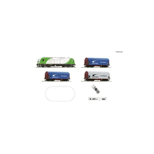 [RO5190001] z21 start Digitalset : Locomotive diesel ER 20 de SETG avec train de marchandises - Roco 5190001 - TT 1/120 - Ep.VI - DCC