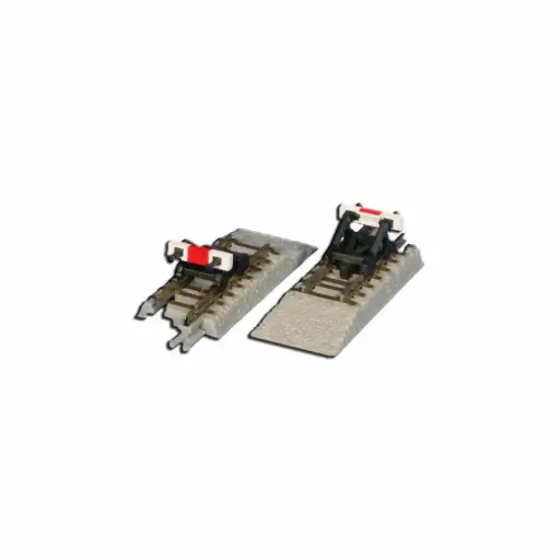 [RO7297029] 2 rails droits avec butoir 42 mm code 60 - Rokuhan 7297029 - Z 1/220 - 2R