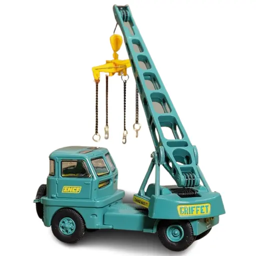 [ROUTE87RO1034] Grue Griffet M2 - SNCF logo encadré bandes jaune - ROUTE87 RO1034 - HO 1/87