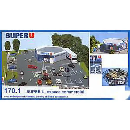Maquette De Station Service Esso Pour Modélisme - Marques Faller, Vollmer, Kibri - Occasion En Excellent état