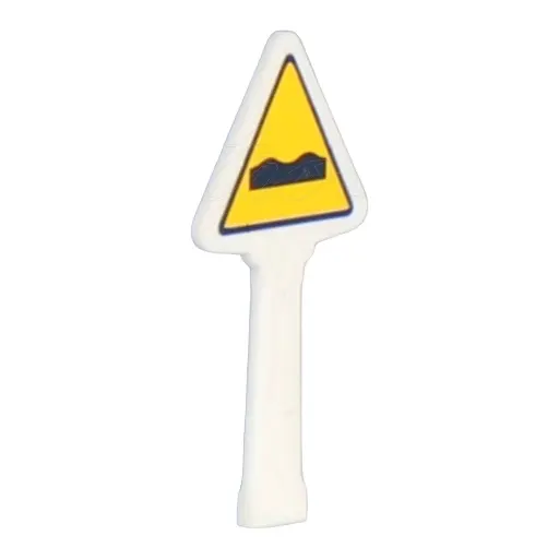 [SA8315] 1 panneau de signalisation de danger Michelin 1935 - SAI 8315 - Avertissement dos d'âne - HO 1/87