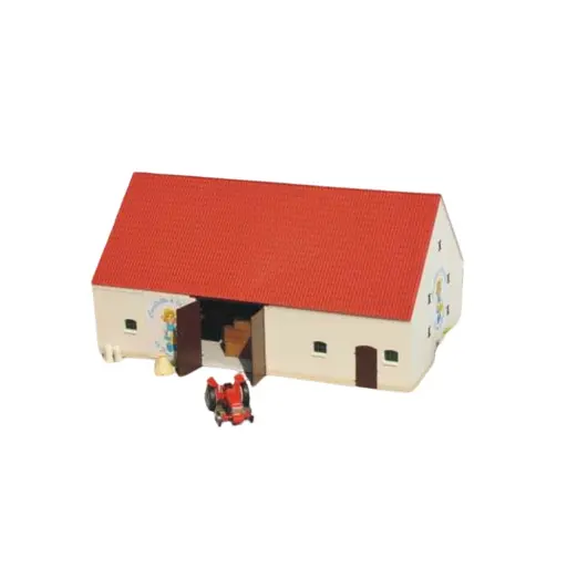 [SA0158] Grange avec Aménagement Intérieur et Portes Coulissantes - SAI 158 - HO 1/87