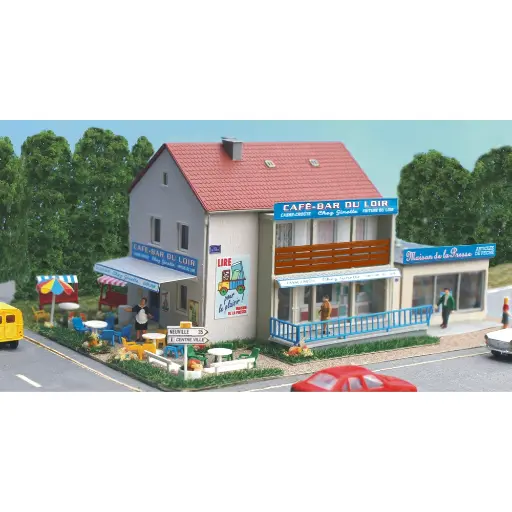 [SA0182] Café Bar du Loir "Chez Ginette" - Maison de la Presse - SAI 182 - HO 1/87