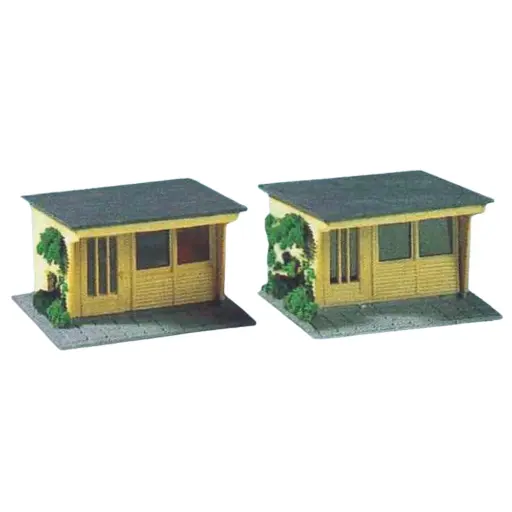 [SA0451] 2 Bungalows - SAI 451 - HO 1/87 - Maquette à Monter
