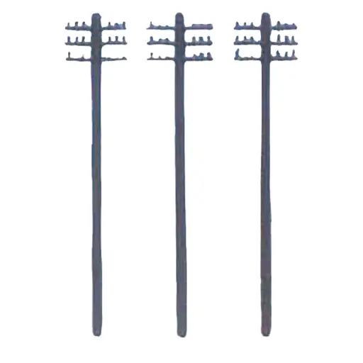 [SA0471] 10 Poteaux Télégraphiques - SAI 471 - HO 1/87
