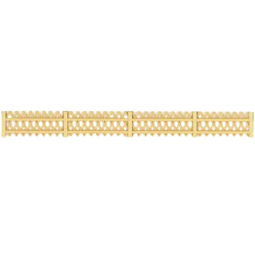 [SA0513] Barrières de Bois Clair Croisé - SAI 513 - HO 1/87 - 1500 mm
