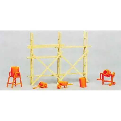 [SA0531] Échafaudage et bétonneuse - SA0531 - HO 1/87