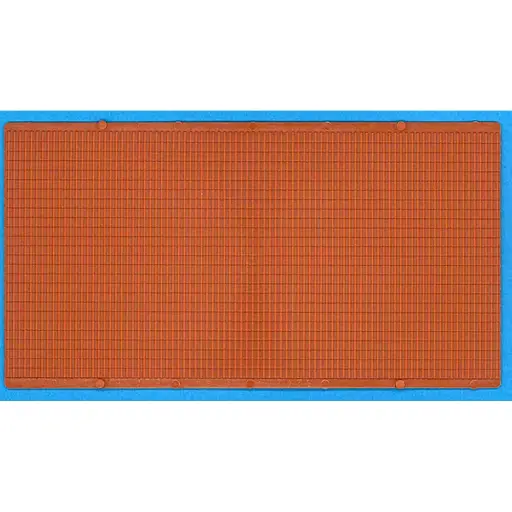 [SA0588] Lot de 2 Plaques Plastique - 10x20CM - Tuiles Brun - SAI 0588 - HO : 1/87