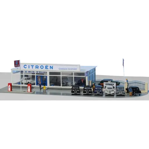 [SA0241] Concession Citroën - Pompes à Essence Antar - Citroën Traction 11B - SAI 241 - HO 1/87
