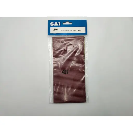 [SA596] Toit en tôle ondulé couleur rouge pourpre