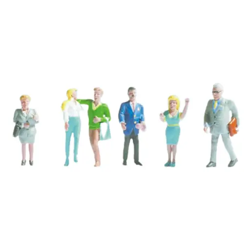 [SA330] Lot de 6 personnages, passants hommes et femmes SAI 330 - HO : 1/87