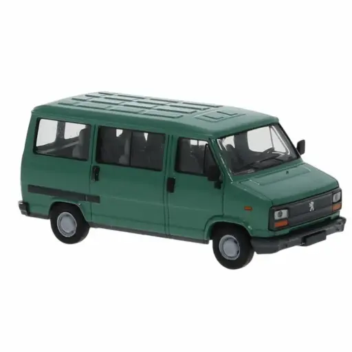 [SA7160] Véhicule Peugeot J5 Minibus - livrée vert - SAI 7160 - HO 1/87