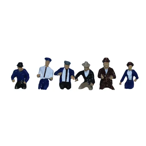 [SA0391] Lot de 6 conducteurs peints et décorés SAI 391 - HO : 1/87