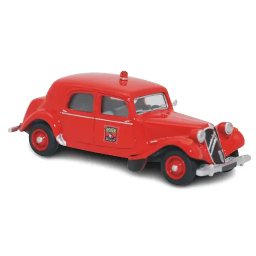 [SA6121] Voiture Pompiers de Paris Citroën Traction 11B 1952 rouge SAI 6121 - HO 1/87