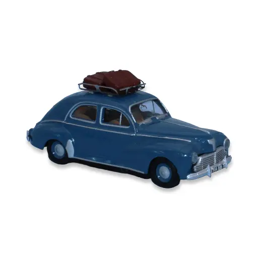 [SA1720] Voiture Peugeot 203 SAI 1720 - HO : 1/87 - livrée bleu azur - avec galerie de toit