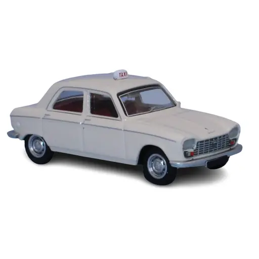 [SA6260] Voiture TAXI Peugeot 204 berline, 1968 blanche SAI 6260 - HO 1/87