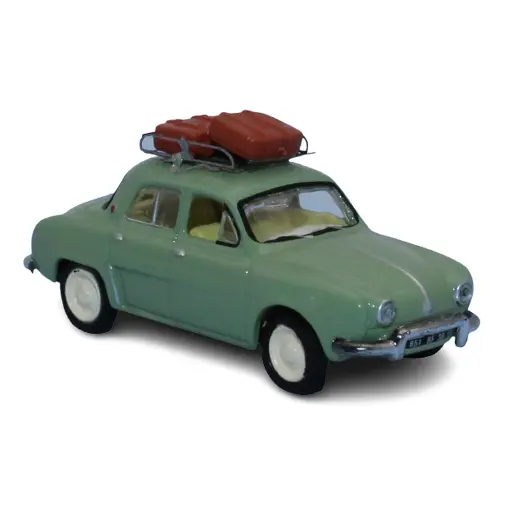 [SA1734] Voiture Renault dauphine vert cendré SAI 1734 - HO : 1/87 - livrée Verte cendrée