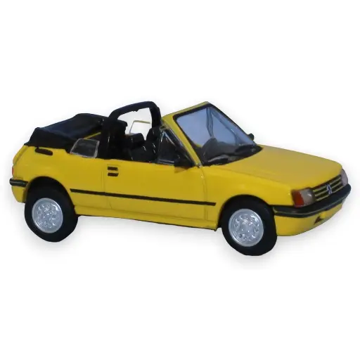 [SA6322] Voiture Peugeot 205 cabriolet CT - SAI 6322 - HO : 1/87 -  jaune genêt