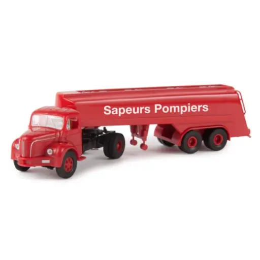 [SA2561] Semi-remorque avec tracteur Berliet TLR 8 citerne sapeurs pompiers - SAI 2561 - 1/87