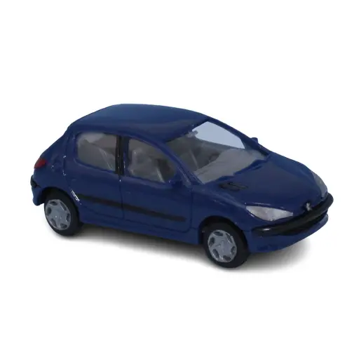[SA2151] Peugeot 206 berline 5 portes bleu santorin - SAI 2151 - HO 1/87