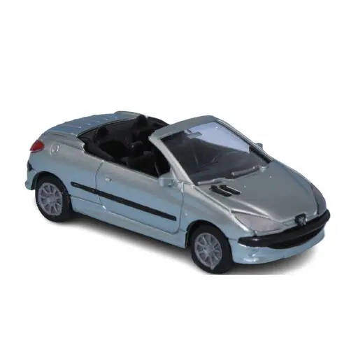 [SA2198] Peugeot 206 cabriolet gris Iceland - SAI 2198 - HO 1/87