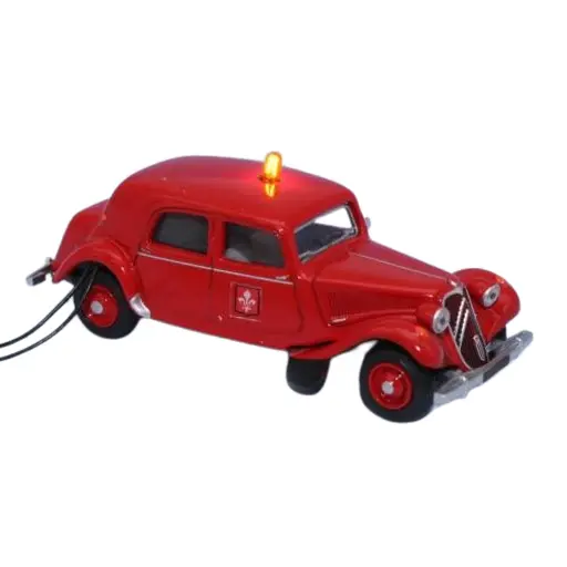 [SA0911] Citroën Traction 11B 1952 des pompiers de Lille - SAI 0911 - HO 1/87