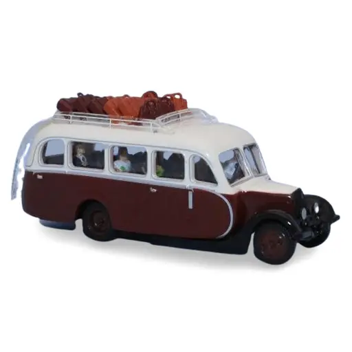 [SA1610] Autocar Citroën vU23 marron et ivoire - SAI 1610 - HO 1/87