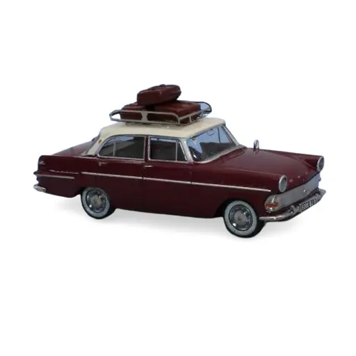 [SA1880] Opel Rekord P2 bordeaux et ivoire - SAI 1880 - HO 1/87