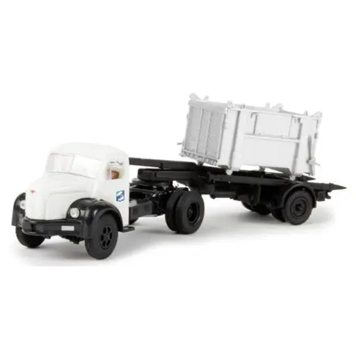 [SA2585] Semi-remorque avec tracteur Berliet TLR 8 a et container - SAI 2585 - HO 1/87