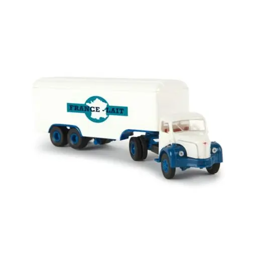 [SA2559] Semi-remorque tolé avec tracteur Berliet TLR 8 a France lait - SAI 2559 - HO 1/87