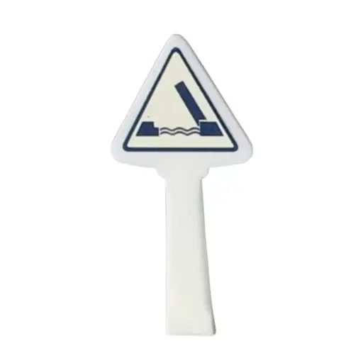 [SA8329] Panneau Michelin de danger et de prudence, 1946 : danger, pont mobile - SAI 8329 - HO 1/87