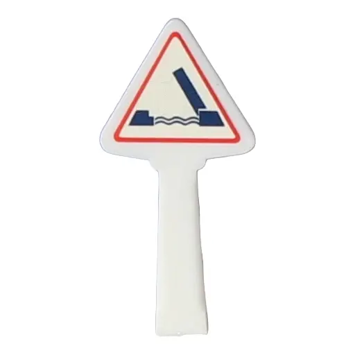 [SA8339] Panneau de danger et d'avertissement Michelin - SAI 8339 - HO 1/87 - 1952 - Pont mobile