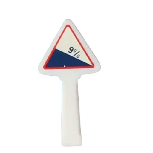 [SA8347] Panneau Michelin de danger et de prudence, 1952 : descente dangereuse - SAI 8347 - HO 1/87