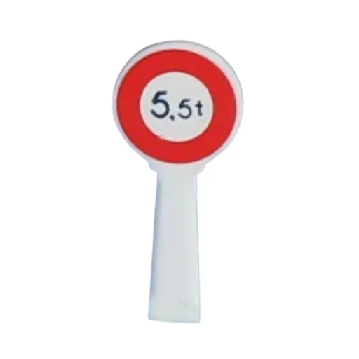 [SA8365] 1 panneau Michelin d'interdiction, 1931 : limitation de poids - Sai 8365 - HO 1/87