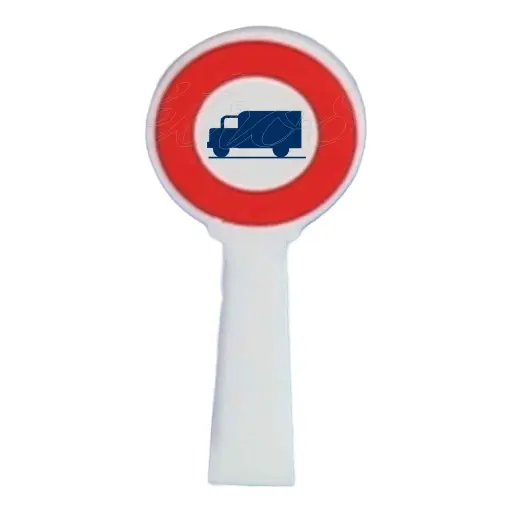 [SA8380] Panneau d'interdiction Michelin - SAI 8380 - HO 1/87 - Interdit aux camions