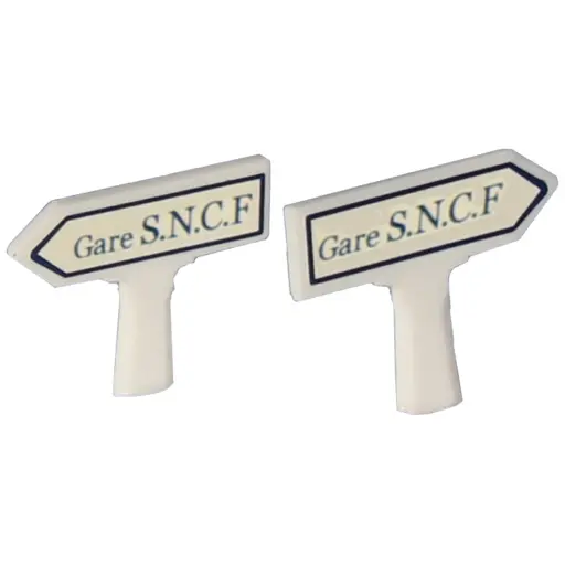 [SA8408] Lot de 2 Panneaux - Gare SNCF - SAI 8408 - HO 1/87