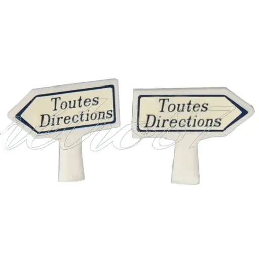 [SA8411] 2 panneaux Michelin "Toutes Directions" - SAI 8411 - HO 1/87