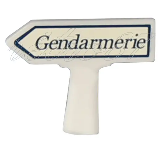 [SA8428] Panneau Michelin D'Indication de Lieu - Gauche - Gendarmerie - SAI 8428 - HO 1/87