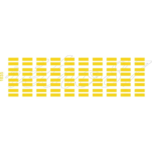 Lot de 4 Passages Piétons Jaunes - 1950/1960 - SAI 1035 - HO 1/87