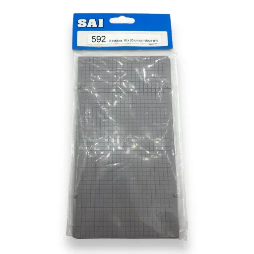 [SA0592] 2 Plaques de carrelage gris - Sai 592
