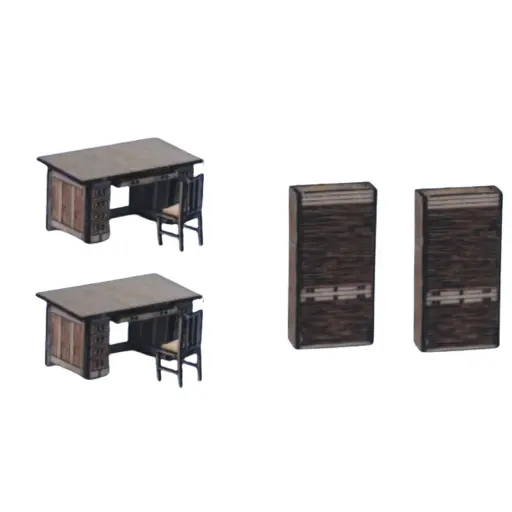 [SA0740] Mobilier de bureau - SAI 0740 - HO 1/87