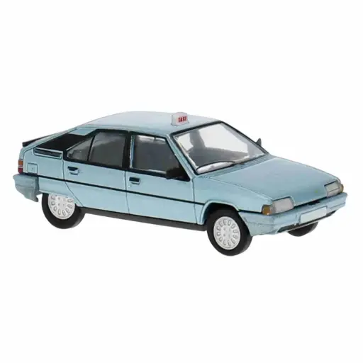 [SA6495] TAXI Citroën BX phase 1, 1983, bleu argenté métallisé verni - SAI 6495 - HO 1/87