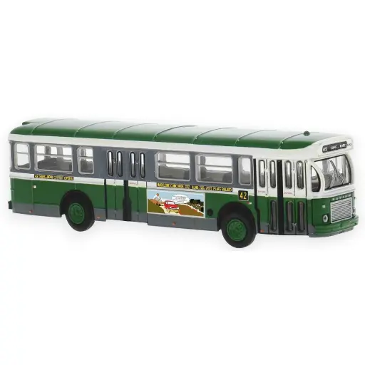 [SA4362] Autobus Saviem SC10, 0-4-4, RATP ligne 42 (Gare du Nord - Place Balard) - Sai 4362 - HO 1/87