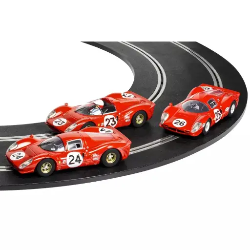 [SCC4391A] Pack de 3 voitures Ferrari - Scalextric C4391A - I 1/32 - Analogique - Daytona 24 1967