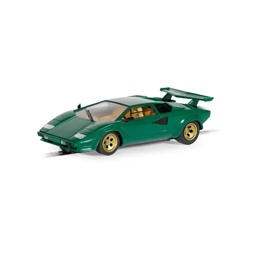 [SCC4500] Voiture Analogique - Lamborghini Countach - Vert - Scalextric C4500 - Echelle I: 1/32